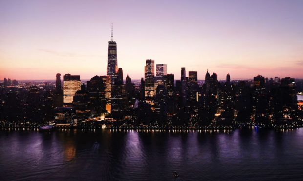 FILE: Dawn breaks over Manhattan as the city struggles to contain the number of coronavirus cases o...