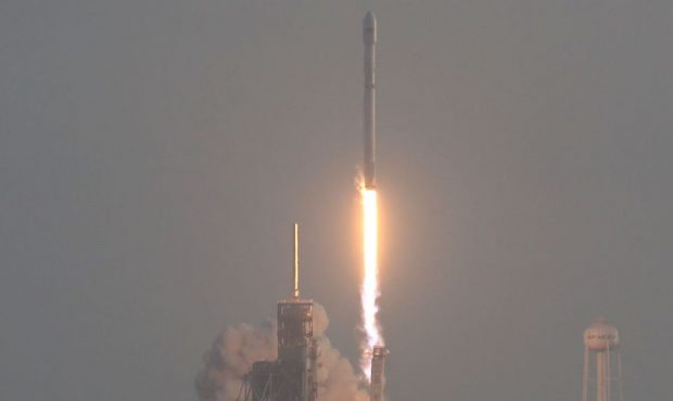 FILE: SpaceX Falcon 9 rocket launches from pad 39A in Cape Canaveral, Florida. (Photo by Joe Raedle...