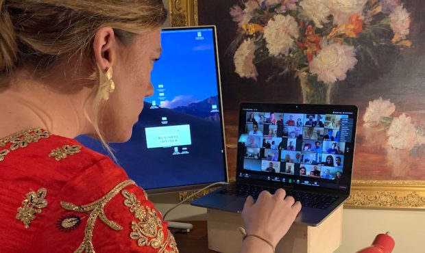 Megan Murphy, a friend who hosted a wedding livestream, said it was the "best night in isolation."
...