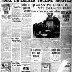 Nov. 1, 1912 issue of the Salt Lake Telegram details the arrival of additional vaccine for the influenza outbreak. (Digital Library Services Department at J. Willard Marriott Library at the University of Utah)