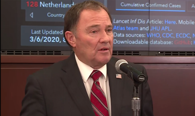 FILE: Gov. Gary Herbert talks about the first confirmed case of COVID-19 in Utah....