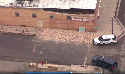 Damage can be seen from the earthquake March 18, 2020 (Photo: Chopper 5)