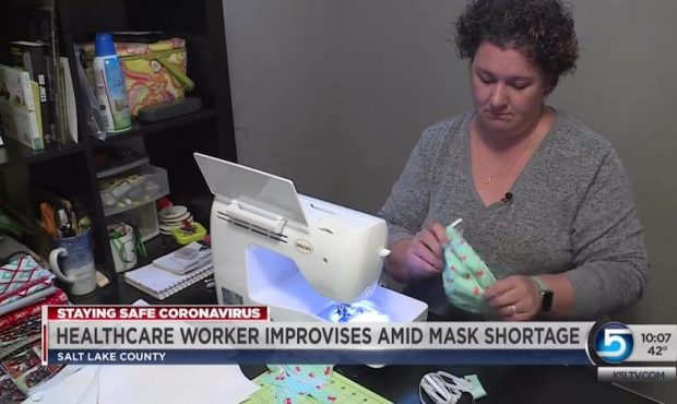 Utah Woman Making Homemade Masks For Healthcare Workers