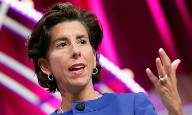 FILE: Governor of Rhode Island Gina Raimondo speaks onstage during Fortune's Most Powerful Women Su...