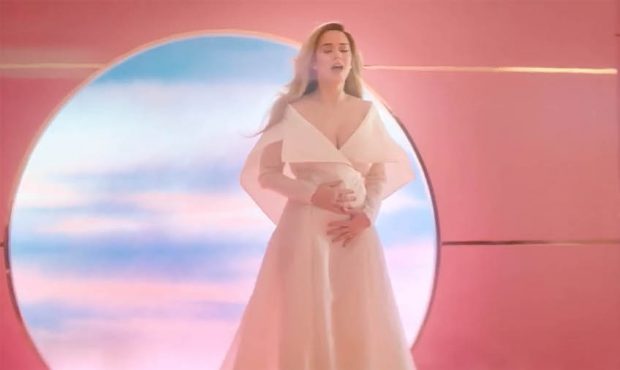 Katy Perry revealed that she is pregnant in her latest music video "Never Worn White." (Katy Perry/...