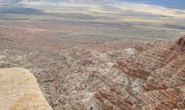 A view from Gooseberry Mesa near Hurricane, Utah. (Washington County Sheriff Search and Rescue)...