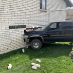 A driver was cited for DUI after crashing into a Provo apartment building. (Provo Fire & Rescue)