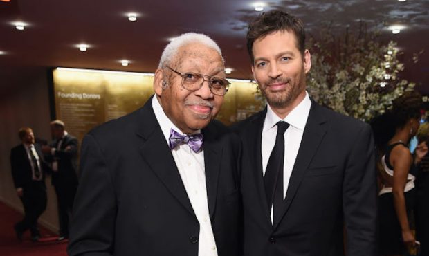 Pianist Ellis Marsalis (L) and host Harry Connick Jr. attend the Jazz at Lincoln Center 2017 Gala "...