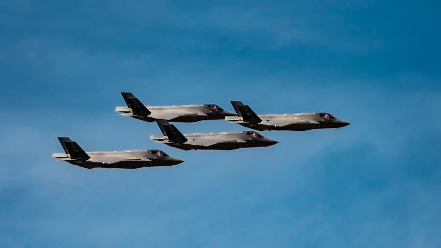 F35 Jets Fly Over Utah To Show Support For Healthcare Workers