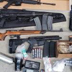 Drug paraphernalia and 14 firearms have been seized by members of the Rio Grande Task Force during the COVID-19 pandemic. (Rio Grande Task Force)