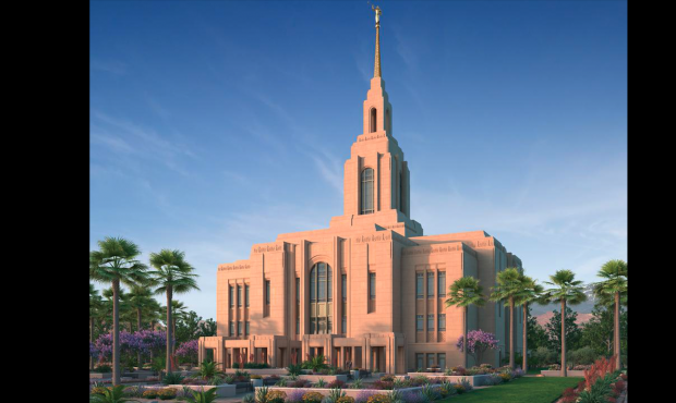 Rendering of the Washington County Utah Temple (Intellectual Reserve, Inc.)...