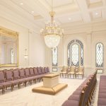 A rendering of a sealing room inside the Tooele Valley Utah Temple. (© 2020 by Intellectual Reserve, Inc. All rights reserved.)
