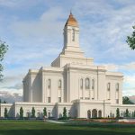 A rendering of the Deseret Peak Utah Temple. (© 2020 by Intellectual Reserve, Inc. All rights reserved.)
