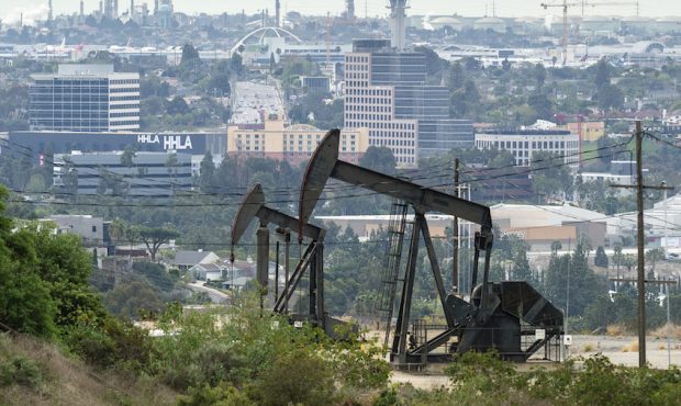 The Inglewood Oil Field on March 9, 2020 in Los Angeles, California. Photo by Lionel Hahn/Abaca/Sip...