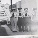 Some of the original founding members of the department are shown in a photo dating from 1943.
