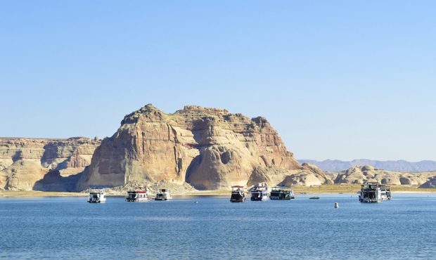 FILE: Boats on Lake Powell. (National Park Service)...