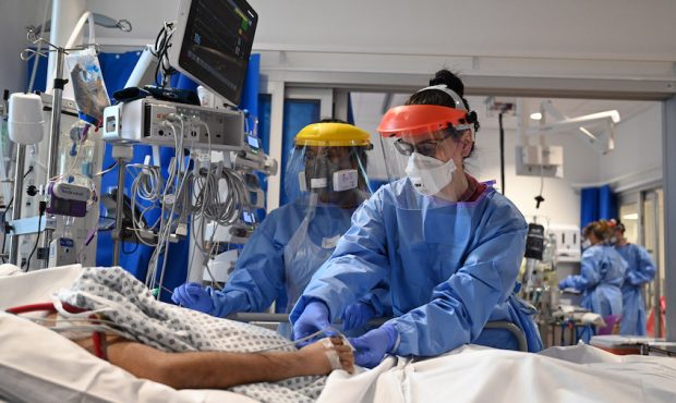 CAMBRIDGE, UNITED KINGDOM - MAY 05: Clinical staff wear Personal Protective Equipment (PPE) as they...