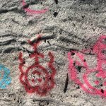 Hikers recorded vandals from afar as they spray painted rocks in Little Cottonwood Canyon on May26, 2020. (Photo: Andrew Adams, KSL TV)