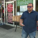 Restaurant owner Kayden Petersen-Craig has been giving away up to 150 free lunches a day, and has been working on getting hot meals to those in need. 