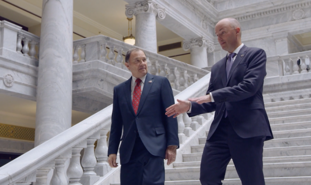 Ut. Gov. Gary Herbert on May 21, 2020, endorsed his lieutenant governor, Spencer Cox, in the upcomi...