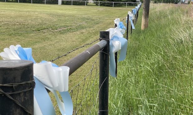 Neighbors tied around 4,000 yards of ribbon to fences near the Daybell property were human remains ...