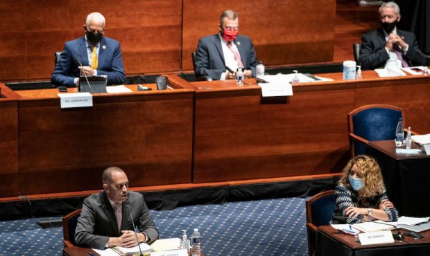 Democratic Representative from New York Hakeem Jeffries speaks during a House Judiciary Committee m...