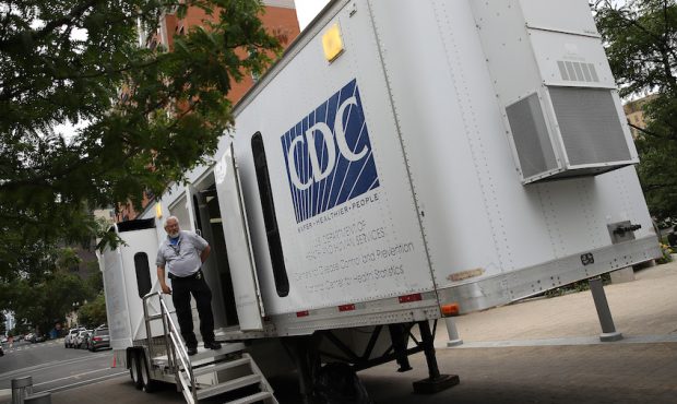 WASHINGTON, DC - JUNE 16: A mobile testing facility provided by the Center for Disease Control offe...