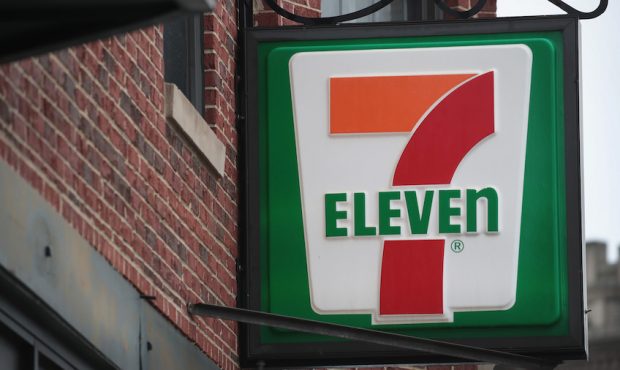 FILE: A sign hangs outside of a 7-Eleven store on January 10, 2018, in Chicago, Illinois. (Photo by...