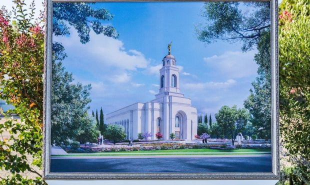 A rendering of the Feather River California Temple (Intellectual Reserve, Inc.)...
