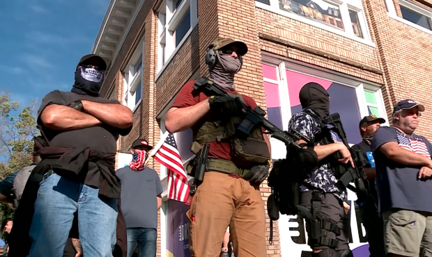 A group of armed people came to a protest in Provo on July 1 to keep the peace, they said. (KSL TV)...