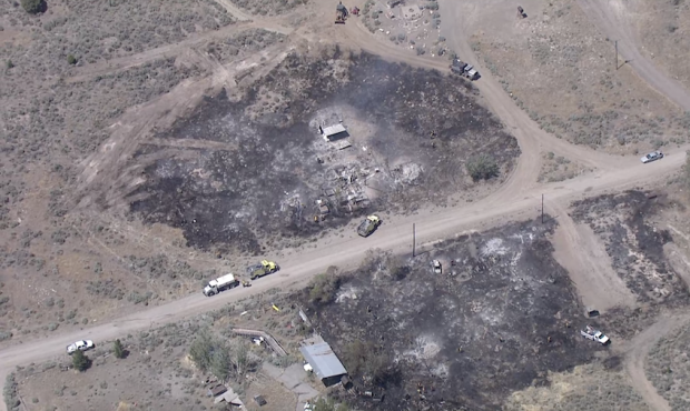 The Mammoth Fire destroyed one home in Juab County. (Chopper 5)...