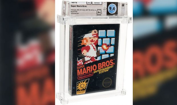 An unopened copy of the Super Mario Bros. video game sold for a record $114,000. (Heritage Auctions...