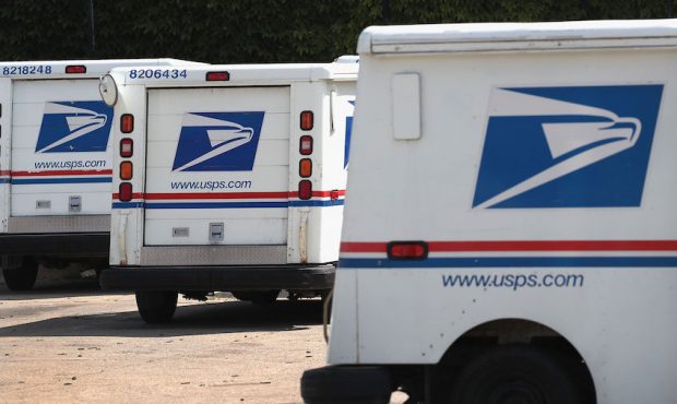 United States Postal Service (USPS) trucks are parked at a postal facility on August 15, 2019 in Ch...
