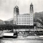 A crowd of 30,000 people gathered to witness the laying of the capstone of the Salt Lake Temple on April 6, 1892.
