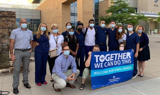 ICU nurses from Northwell Health arrived in Utah Monday to help during the pandemic. (Jess Gomez/In...