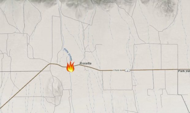 The Goldman Fire is burning in Box Elder County. (Utah Fire Info)...