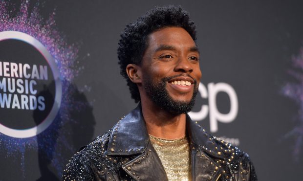 FILE: Chadwick Boseman poses in the press room during the 2019 American Music Awards at Microsoft T...