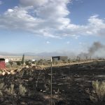 Crews battle the Cedar Fort Fire in Utah County.