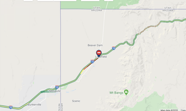 NB I-15 is closed in Arizona due to a fire. (ADOT)...