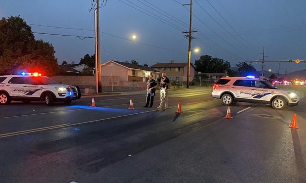 Police at the scene of an officer-involved shooting in Kearns on Aug. 4, 2020 (Photo: Derek Peterse...