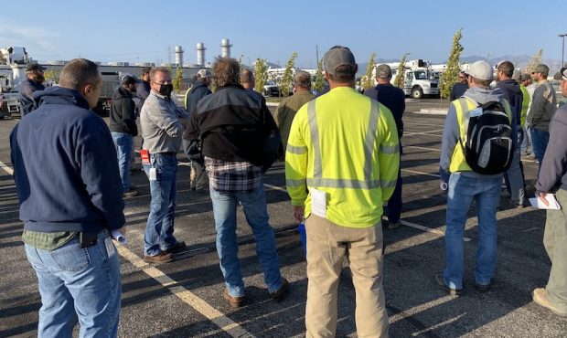 Linemen from Iowa and Nevada came to Utah Sept. 10j, 2020, to help Rocky Mountain Power crews resto...