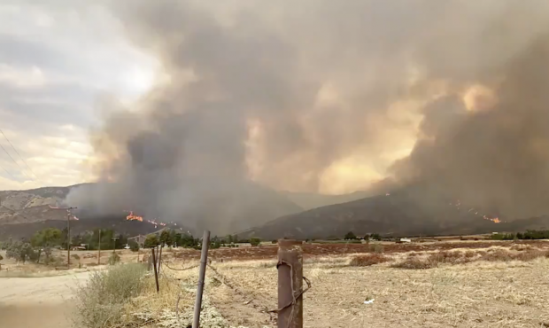 The El Dorado Fire. (San Bernardino County Fire Protection District)...