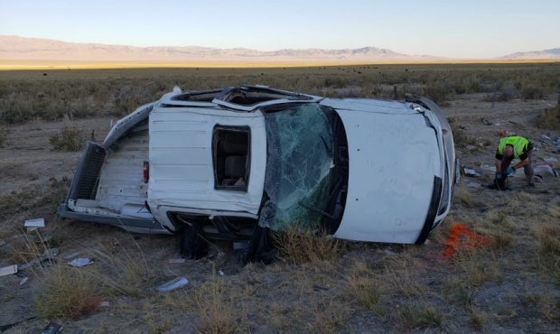 A man and woman died in a single-vehicle crash in Tooele County on Sept. 27, 2020 (Photo: Utah High...