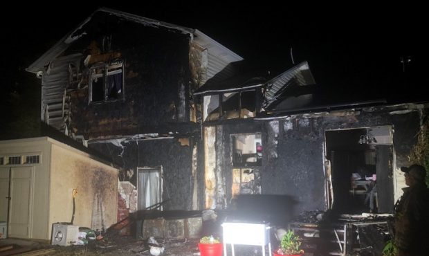 A neighbor helped residents escape a house fire in Tooele on Sept. 7, 2020 (Photo courtesy of the T...