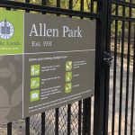 Allen Park entrance sign
