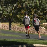 Seth and Brett Borland love riding their scooters home from school because there is an awesome downhill they love riding down.(KSL-TV)
