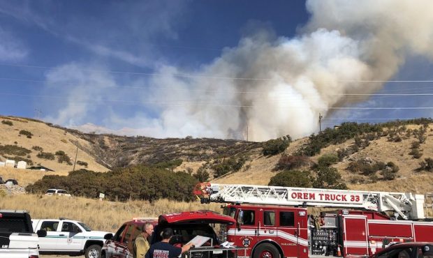 Range Fire Forces Evacuations Of Homes In, Near Provo Canyon