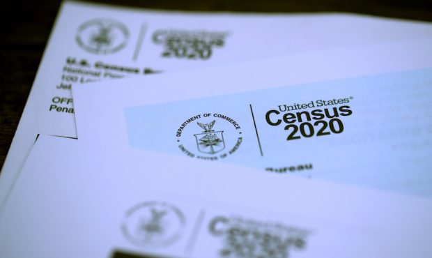 FILE: The U.S. Census logo appears on census materials received in the mail with an invitation to f...