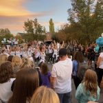 Hundreds of people flocked to a Syracuse neighborhood to welcome home a teen who was severely injured earlier this summer in a head-on crash with a suspected DUI driver. (Photo: Andrew Adams, KSL TV)