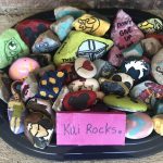 Papenfuss' neighbors quickly became interested in his new endeavor, leaving him encouraging rocks painted with Disney characters. (Credit: Junko Papenfuss)